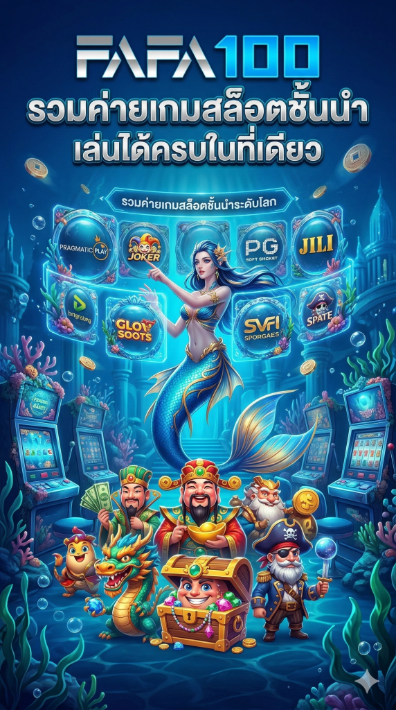 FAFA100-รวมค่ายเกมสล็อตชั้นนำ เล่นได้ครบในที่เดียว