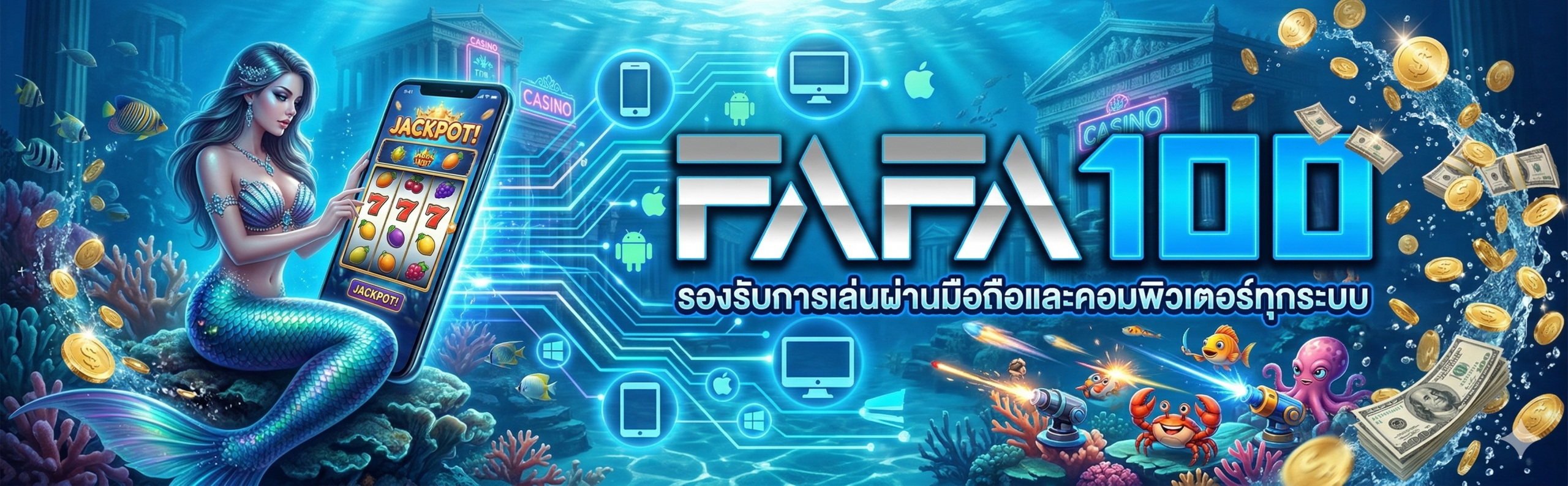 FAFA100-รองรับการเล่นผ่านมือถือและคอมพิวเตอร์ทุกระบบ